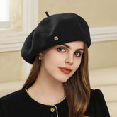 Artistic Vintage Painter Hat Woolen French Beret Wild Look Small Warm